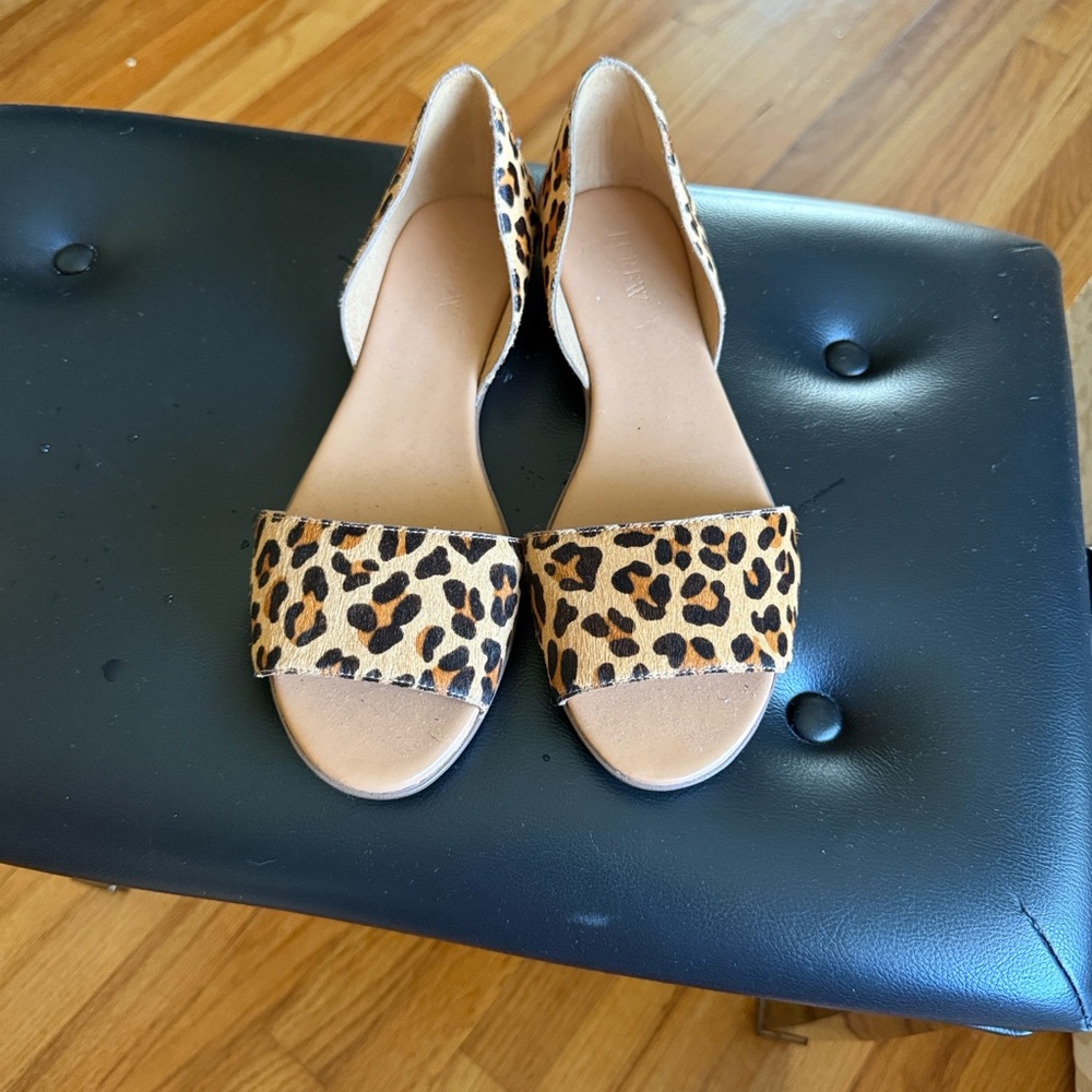 J. Crew Leopard Print Women's Sandals